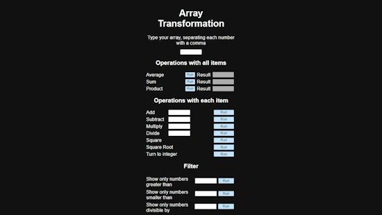 Array Transformation