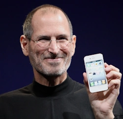 Steve Jobs introducing the iPhone 4